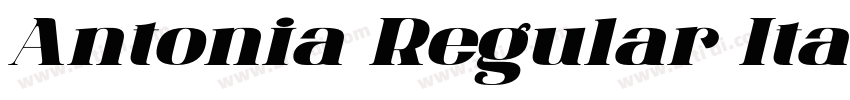 Antonia Regular Ital字体转换